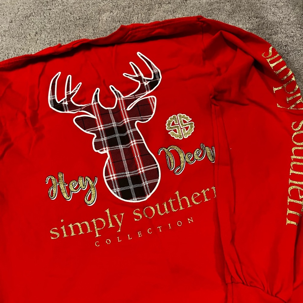 Simply Southern “Hey Deer” Women’s Long Sleeve T-Shirt
